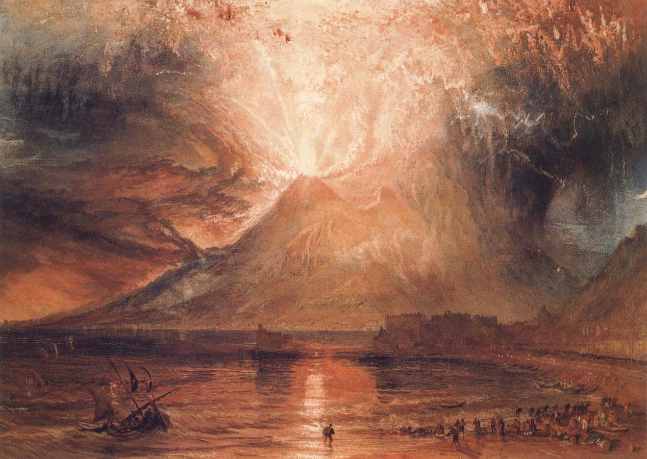 Mount Vesuvius in Eruption